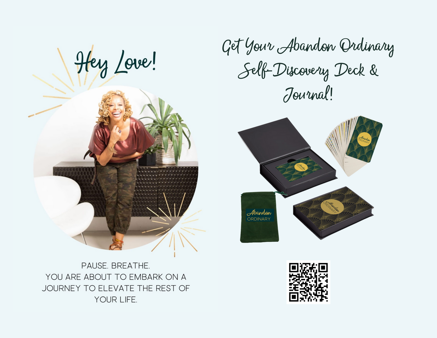 Abandon Ordinary Self-Discovery Deck & Journal